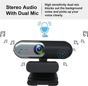 img 2 attached to Crystal Clear AutoFocus 1080p HD Webcam with Privacy Shutter and Integrated Microphone - Perfect Pro PC Web Camera