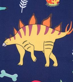 img 1 attached to 🦖 Soft Microfiber Dinosaur Beach Towel Blanket for Boys, Lightweight & Absorbent Pool Bath Towel, Small Thin Toddler Kids Size 24X48", Multipurpose for Travel, Swimming, Bath, Camping, Picnic - Dinosaur Gift