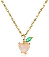 cute and colorful crystal fruit pendant necklace for women & girls: a stylish tropical fruit jewelry collection by zmjk logo