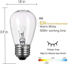 img 2 attached to 🔌 Incandescent 24 Pack - Feit String Replacement