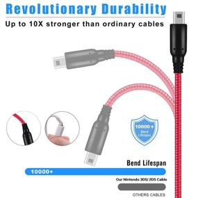 img 3 attached to Nylon Braided 2 Pack 5ft USB Charger Cable for Nintendo 3DS/2DS - Compatible with New 3DS XL, 3DS, 2DS XL, DSi, and More!