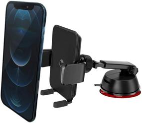 img 3 attached to 📱 Adjustable Windshield Phone Cradle Mount - Car Phone Holder for iPhone Xs Pro, 11 Max, XR, X, Samsung Galaxy S9, S8+, Note 10 - Mighty Mount