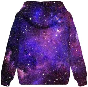 img 2 attached to 🚀 COIKNAVS Galaxy Sweatshirts Pullover Hoodies: Boys' Clothing and Fashion Hoodies & Sweatshirts – Enhanced SEO