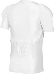 img 3 attached to Compression Shirt & Shorts Set for Youth Boys - Ideal for Football, Paintball, Baseball - Padded Protective Gear