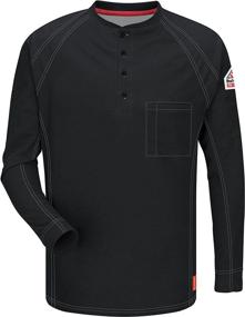 img 3 attached to Bulwark Sleeve Comfort Henley 2X Large Men's Clothing and Shirts