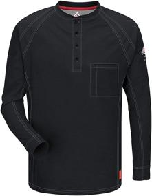 img 1 attached to Bulwark Sleeve Comfort Henley 2X Large Men's Clothing and Shirts