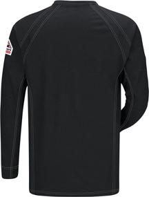 img 2 attached to Bulwark Sleeve Comfort Henley 2X Large Men's Clothing and Shirts