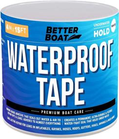 img 4 attached to 🌊 Premium Marine Grade Waterproof Tape | Thick Rubberized Sealant & Repair for Outdoor Use | 15' x 4" Wide