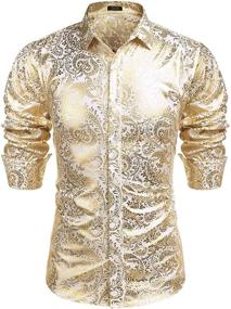 img 4 attached to 🌸 COOFANDY Floral Men's Clothing: Luxury Design Shirts for Enhanced SEO