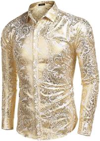 img 2 attached to 🌸 COOFANDY Floral Men's Clothing: Luxury Design Shirts for Enhanced SEO