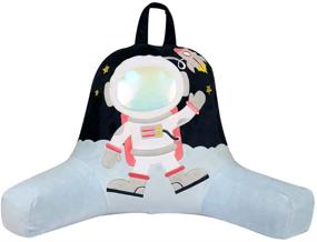 img 4 attached to 🚀 Anzitinlan Astronaut Back Pillows: Perfect Support for Kids Sitting in Bed, Ideal Backrest Reading Pillow for Boys and Girls, Child Room Boyfriend Pillow