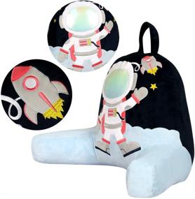 img 3 attached to 🚀 Anzitinlan Astronaut Back Pillows: Perfect Support for Kids Sitting in Bed, Ideal Backrest Reading Pillow for Boys and Girls, Child Room Boyfriend Pillow