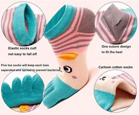 img 3 attached to 🧦 HONOW Women's Low Cut Toe Socks: Ankle Cotton Running Socks (Pack of 5/6) - Ultimate Comfort for Active Women