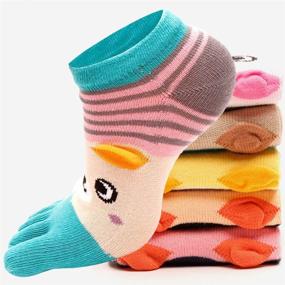 img 2 attached to 🧦 HONOW Women's Low Cut Toe Socks: Ankle Cotton Running Socks (Pack of 5/6) - Ultimate Comfort for Active Women