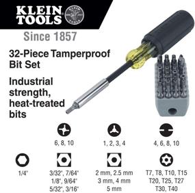 img 2 attached to 🔧 Klein Tools 32510 Magnetic Multibit Screwdriver: All-in-One with Torx, Hex, Spanner, Tri-Wing, Torq, Nut Tamperproof Bits & Storage Block