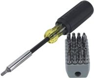 🔧 klein tools 32510 magnetic multibit screwdriver: all-in-one with torx, hex, spanner, tri-wing, torq, nut tamperproof bits & storage block логотип