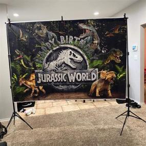 img 3 attached to 🦕 Capture Memorable Moments with Mohoto Jurassic Dinosaur Backdrops: Ideal for Boys, Teens Birthday Parties, Baby Showers, and Photobooth Sessions!