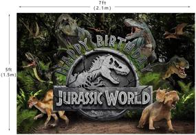 img 1 attached to 🦕 Capture Memorable Moments with Mohoto Jurassic Dinosaur Backdrops: Ideal for Boys, Teens Birthday Parties, Baby Showers, and Photobooth Sessions!