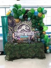 img 2 attached to 🦕 Capture Memorable Moments with Mohoto Jurassic Dinosaur Backdrops: Ideal for Boys, Teens Birthday Parties, Baby Showers, and Photobooth Sessions!