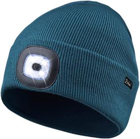 img 3 attached to 🎩 Rechargeable USB Beanie Hat with LED Light - Perfect Gifts for Men, Dad, and Fathers