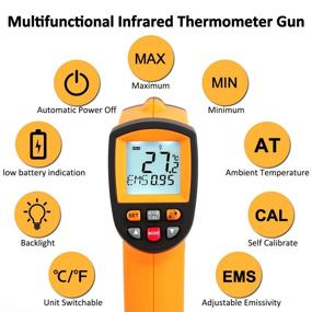 img 3 attached to 🌡️ Thermoworks Laser Temperature Reader Gun: High Temp Infrared Thermometer with Data Saving, Alarm & Wide Range for Automobile, Cooking, BBQ, Industry -58°F to 1742°F