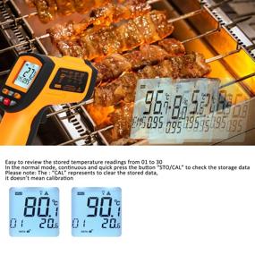 img 2 attached to 🌡️ Thermoworks Laser Temperature Reader Gun: High Temp Infrared Thermometer with Data Saving, Alarm & Wide Range for Automobile, Cooking, BBQ, Industry -58°F to 1742°F