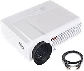 img 4 attached to 📽️ HD Video/1080P Movie Outdoor/Office/Home Portable Projector by PRAVETTE - Enhance Your Viewing Experience