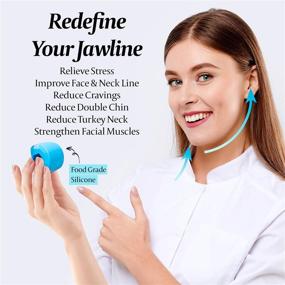 img 1 attached to Food-Grade Silicone Jaw Exerciser Set for Men and Women - Jawline & Neck Exerciser, Double Chin Reducer, Facial Exerciser - Helps Reduce Stress, Cravings & Restore Youthful Face Appearance (3 Pieces)