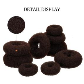 img 1 attached to Pieces Shaper Sponge Doughnut Elastic Hair Care