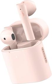 img 4 attached to Haylou Moripods True Wireless Earbuds Bluetooth V5.2 Headphones - Qualcomm QCC3040 TWS Stereo Earphones, 4-Mic Enc and CVC 8.0 Noise Cancellation, aptX Adaptive, 24-Hour Playtime (Pink)