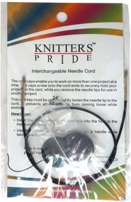 img 2 attached to 🧶 Knitters Pride Interchangeable Black Cord Replacement Pack - 4 Cords: 24, 32 (2), 40