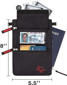 img 1 attached to 🌍 Travel with Ease: The Ultimate Premium Neck Wallet Passport Holder