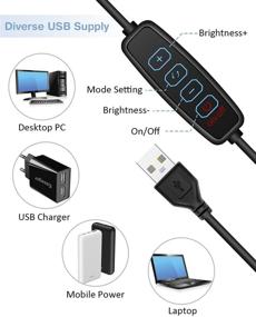 img 1 attached to 💡 Scohc 6-дюймовое кольцевое освещение: Улучшите ваши видеоконференции, прямые трансляции и уроки макияжа с настраиваемыми световыми режимами.