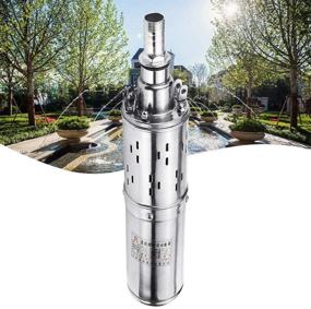 img 4 attached to 🌞 Efficient Electric Deep Well Solar Submersible Water Pump: DC 12V 180W, 5.3 GPM Large Flow, 82ft High Lift, Pure Copper Motor - Ideal for Farms and Ranches
