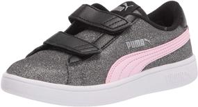 img 4 attached to 👟 Блеск гламура и удобство с детскими кроссовками PUMA Unisex-Child Smash 2 Hook and Loop.