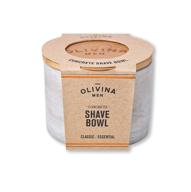 🪚 olivina concrete shave bowl for men logo