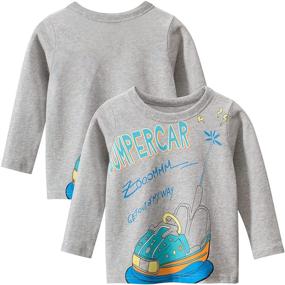 img 3 attached to Dinosaurs Crewneck Toddler T-Shirt for Boys - Kumary Boys' Clothing