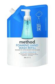 img 3 attached to 🧼 Convenient and Economical: Method Foaming Hand Wash Refill Pouch, Sea Minerals (3-Pack, 28 Fl Oz)