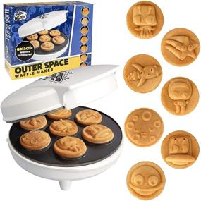 img 4 attached to 🪐 Galactic Waffle and Pancake Maker - Create 7 Celestial Waffles or Pancakes in Minutes with Non-Stick Electric Waffler Iron - Enjoyable Science Gift Highlighting Planets, Astronauts, Moons, Stars & More