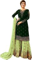 👗 delisa ethnic indian pakistani sharara salwar: women's clothing for traditional dresses logo