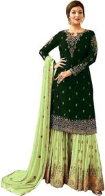 img 4 attached to 👗 Delisa Ethnic Indian Pakistani Sharara Salwar: Women's Clothing for Traditional Dresses