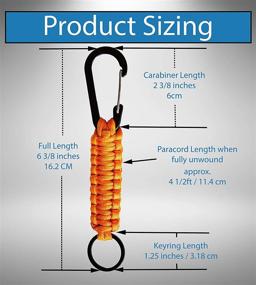 img 2 attached to Adventures Paracord Keychain Carabiner Flashlight