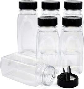 img 2 attached to SALUSWARE Plastic Bottles Containers Perfect Storage & Organization for Kitchen Storage & Organization