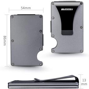 img 3 attached to MAIDESH Aluminum Wallet Minimalist Blocking