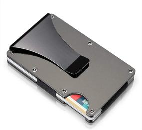 img 4 attached to MAIDESH Aluminum Wallet Minimalist Blocking