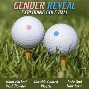 img 1 attached to 🏌️ Golf Ball Gender Reveal Set – 2Pcs Baby Gender Reveal Party Supplies – Fun & Unique Decorations – Includes 2 Golf Balls, Wooden Tee – Discreet Non-Disclosing Design