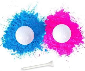 img 4 attached to 🏌️ Golf Ball Gender Reveal Set – 2Pcs Baby Gender Reveal Party Supplies – Fun & Unique Decorations – Includes 2 Golf Balls, Wooden Tee – Discreet Non-Disclosing Design