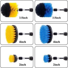 img 3 attached to Efficient Cleaning Made Easy: I-clean Drill Brush Attachment Kits - 20-Piece Power Scrubber Brush Cleaning Kit for Bathrooms, Kitchens, Autos, Tiles, and More!