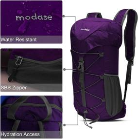 img 1 attached to 🎒 Modase Large 40L Lightweight Water-Resistant Backpack for Travel, Hiking, and Outdoor Adventures - Daypack