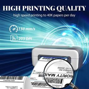 img 1 attached to 🏷️ Phomemo Thermal Label Printer 4x6 for Shipping Labels - Amazon, eBay, Shopify, Etsy, UPS, USPS, FedEx, DHL Compatible